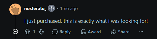 Reddit comment from nosferatu_ saying Cleanmails is exactly what they were looking for